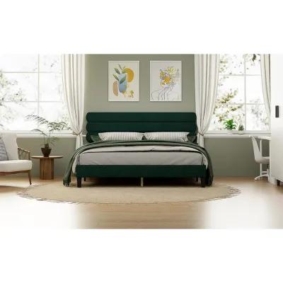 Sturdy King Bed Frame with Headboard