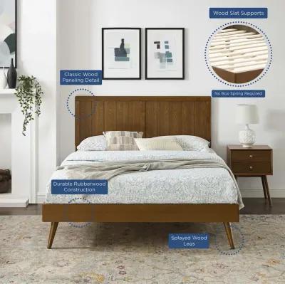 Modway - Alana Twin Wood Platform Bed with Splayed Legs