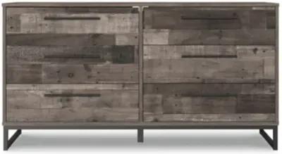 Neilsville 6 Drawer 59" Dresser in Multi Gray