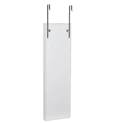 Hivvago Full Body Mirror and Jewelry Case Storage Cabinet with LED Light