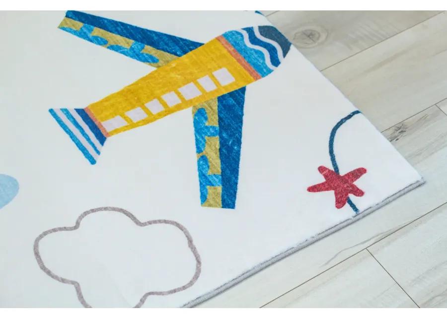 Soft Steps Playtime Airplane Navy Indoor Soft Area Rug