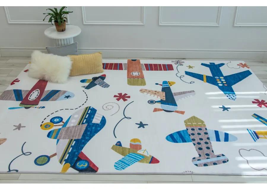 Soft Steps Playtime Airplane Navy Indoor Soft Area Rug