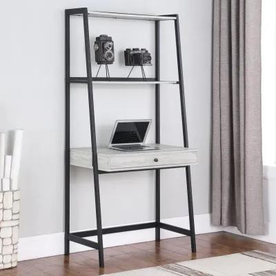 Coaster Co. of America Pinckard 1-drawer Ladder Desk Grey Stone and Black