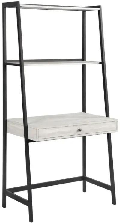 Coaster Co. of America Pinckard 1-drawer Ladder Desk Grey Stone and Black