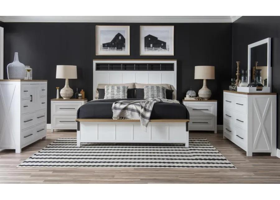 Franklin Two Tone Cal King Panel Bed