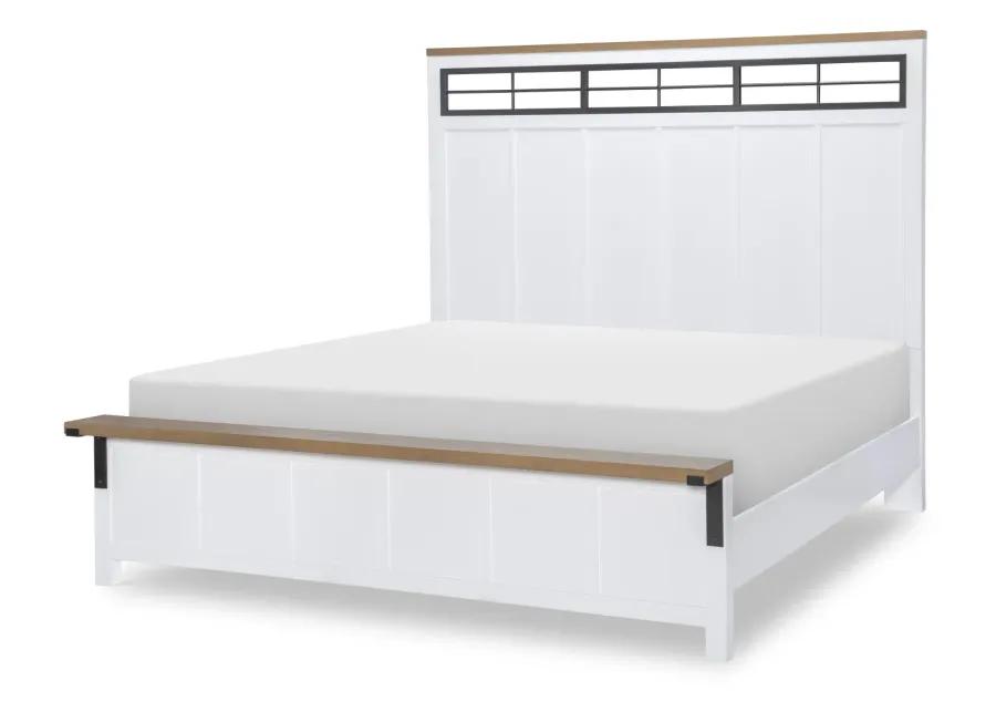 Franklin Two Tone Cal King Panel Bed