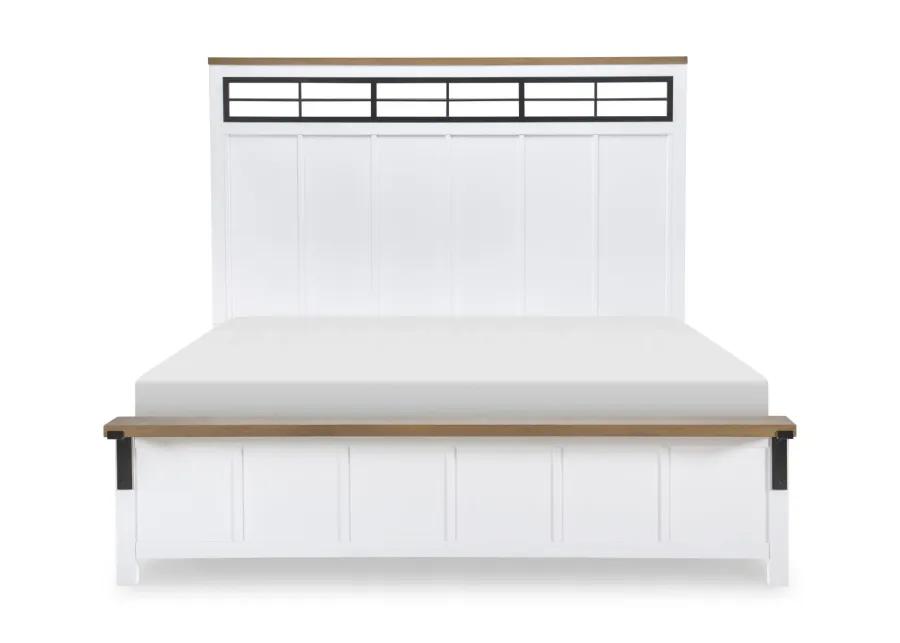 Franklin Two Tone Cal King Panel Bed