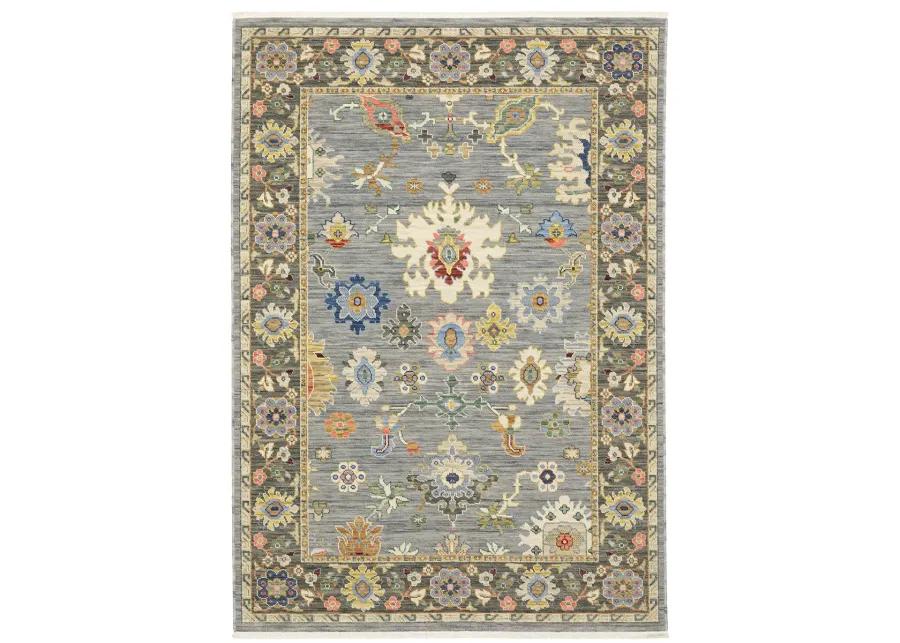 Lucca 9'10" x 12'10" Blue Rug