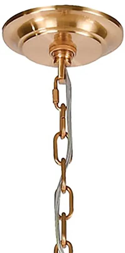 Abaca 48" Wide 12-Light Chandelier in Brass