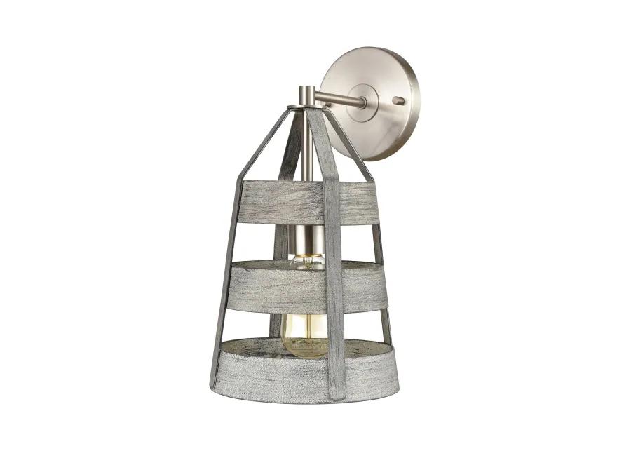 Brigantine 14'' High 1-Light Grey Sconce