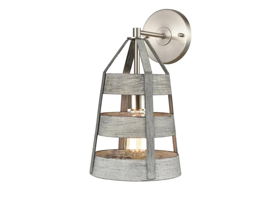 Brigantine 14'' High 1-Light Grey Sconce