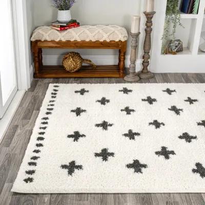 Cristo Berber Geometric Shag Area Rug