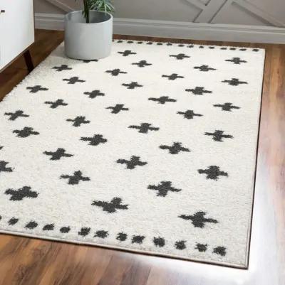 Cristo Berber Geometric Shag Area Rug