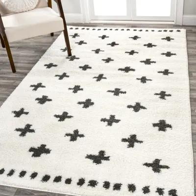 Cristo Berber Geometric Shag Area Rug