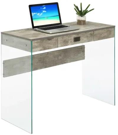 Convenience Concepts SoHo 1 Drawer Glass 36 inch Desk