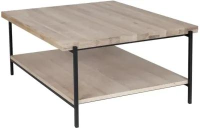 Rugged Oak Two-Tiered Coffee Table, Belen Kox