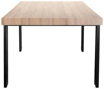 Kent 6-Seating Dining Table with Black Metal Legs