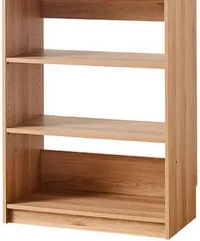 Dee Modular Closet System, 5 Tier Storage Shelves, Oak Brown Wood