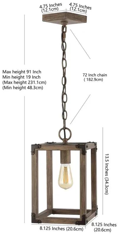 Magnolia Adjustable Iron Rustic Farmhouse LED Pendant