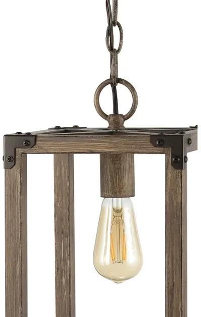 Magnolia Adjustable Iron Rustic Farmhouse LED Pendant