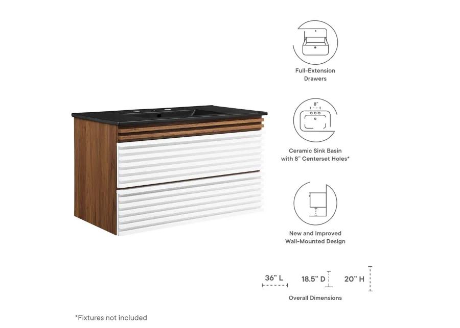 Render 36" Wall-Mount Bathroom Vanity