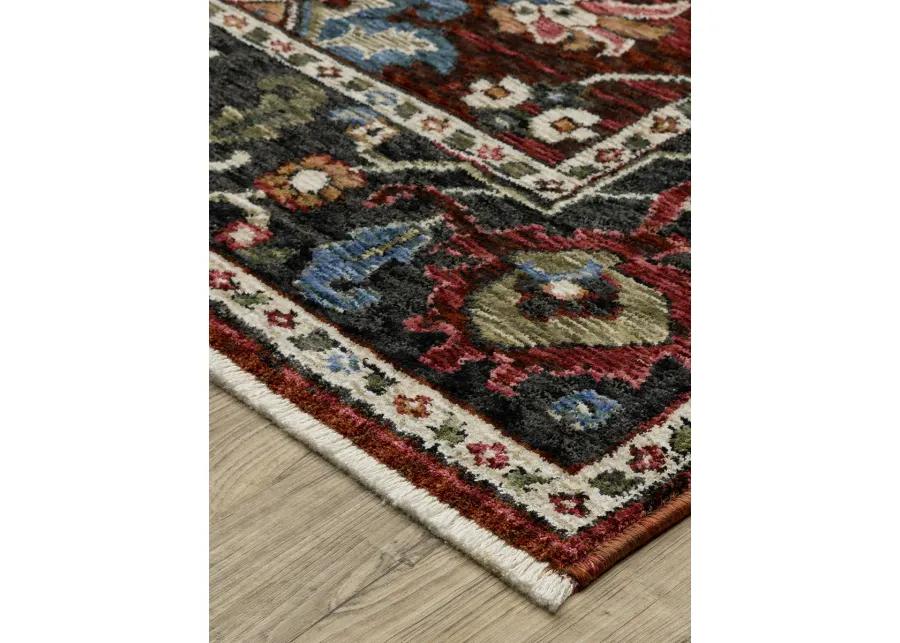 Hastings 3'10" x 5'5" Red Rug