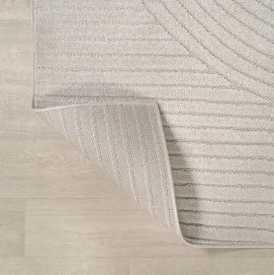 Skagen Minimalist Curve Geometric Area Rug