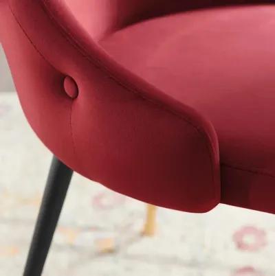 Adorn Tufted Performance Velvet Dining Side Chair-Benzara