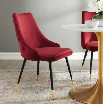 Adorn Tufted Performance Velvet Dining Side Chair-Benzara