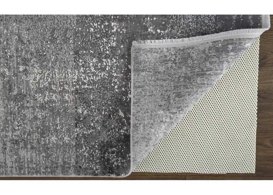 Cadiz 39FWF Gray/Black/Silver 3'1" x 10' Rug