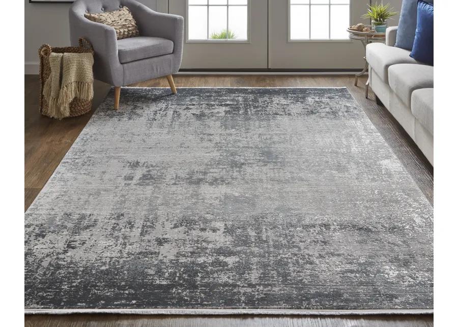 Cadiz 39FWF Gray/Black/Silver 3'1" x 10' Rug