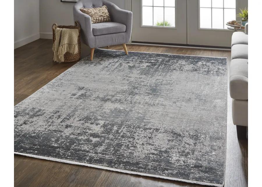 Cadiz 39FWF Gray/Black/Silver 3'1" x 10' Rug