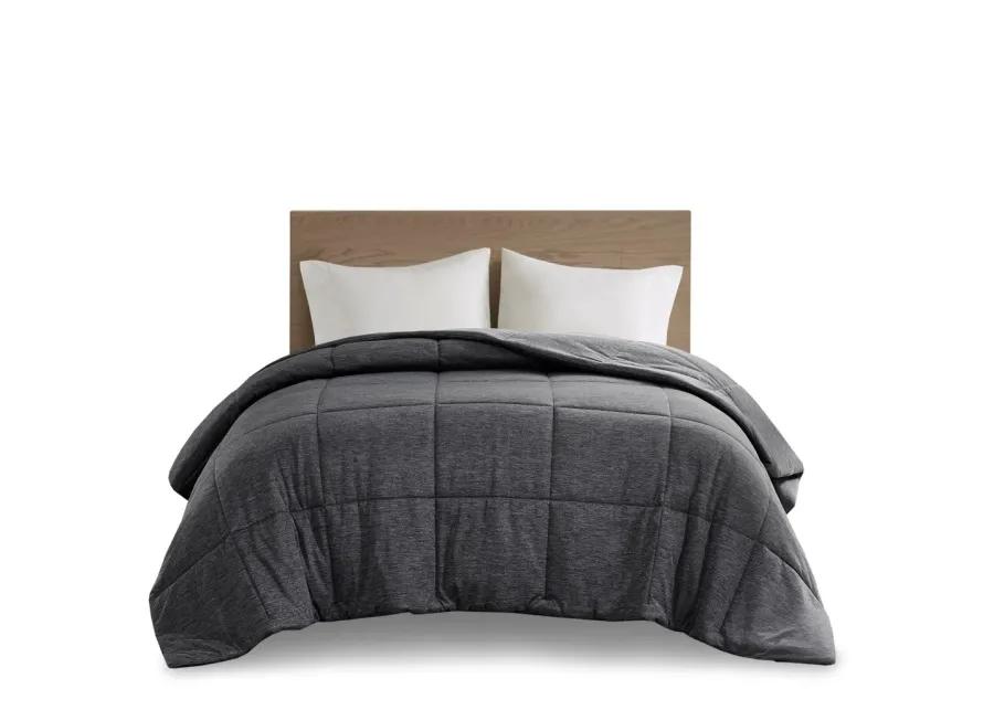 Gracie Mills Heathered Jersey Knit Down Alternative Comforter