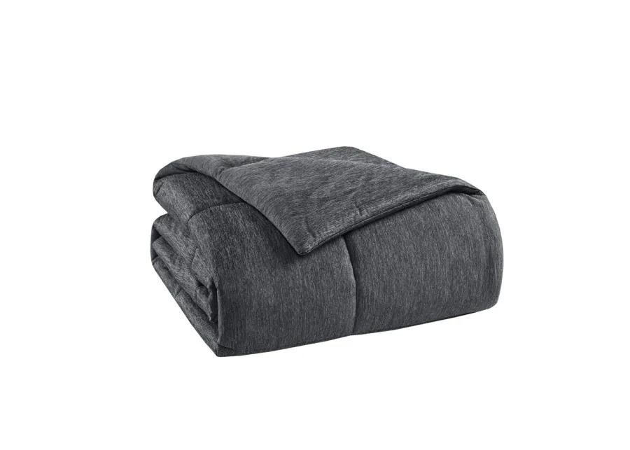 Gracie Mills Heathered Jersey Knit Down Alternative Comforter