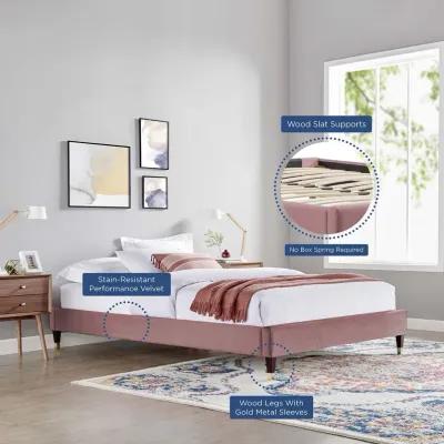 Modway - Harlow King Performance Velvet Platform Bed Frame