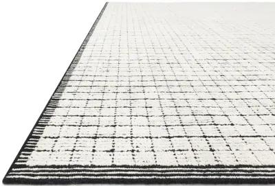 Beverly BEV01 Ivory/Black 8'6" x 11'6" Rug