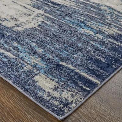 Indio 39GYF Tan/Blue/Ivory 6'7" x 9'6" Rug