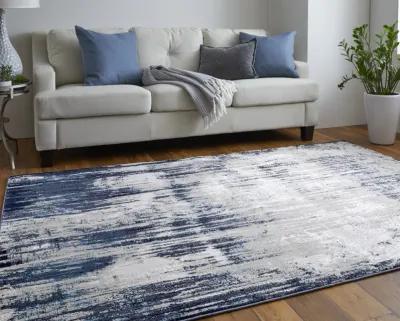 Indio 39GYF Tan/Blue/Ivory 6'7" x 9'6" Rug