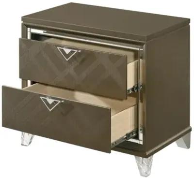 Skylar Nightstand, Dark Champagne