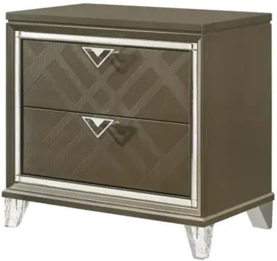 Skylar Nightstand, Dark Champagne