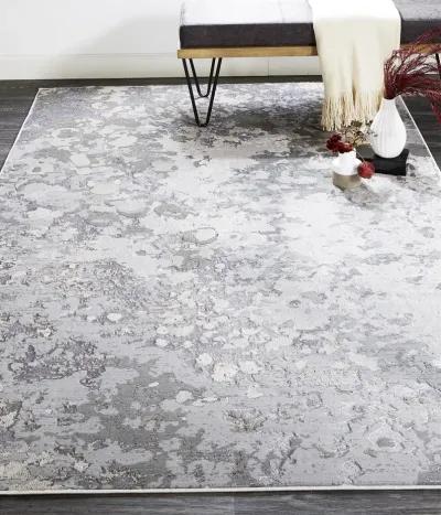 Micah 3336F Silver/Gray/White 9'2" X 12' Rug