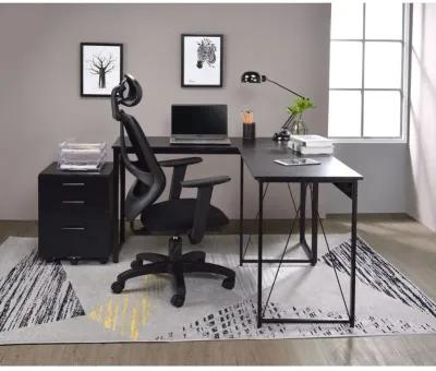 Zaidin Writing Desk, Black Finish 92607