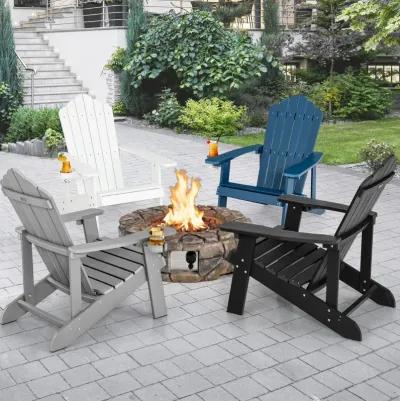 Weather Resistant HIPS Outdoor Adirondack Chair with Cup Holder