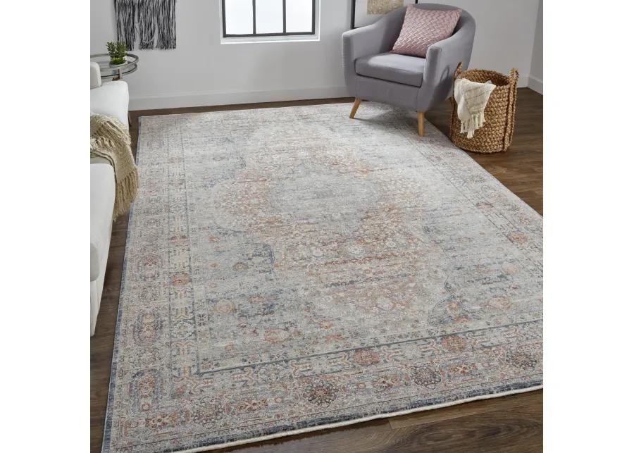 Marquette 3778F Gray/Ivory/Orange 6'7" x 9'10" Rug