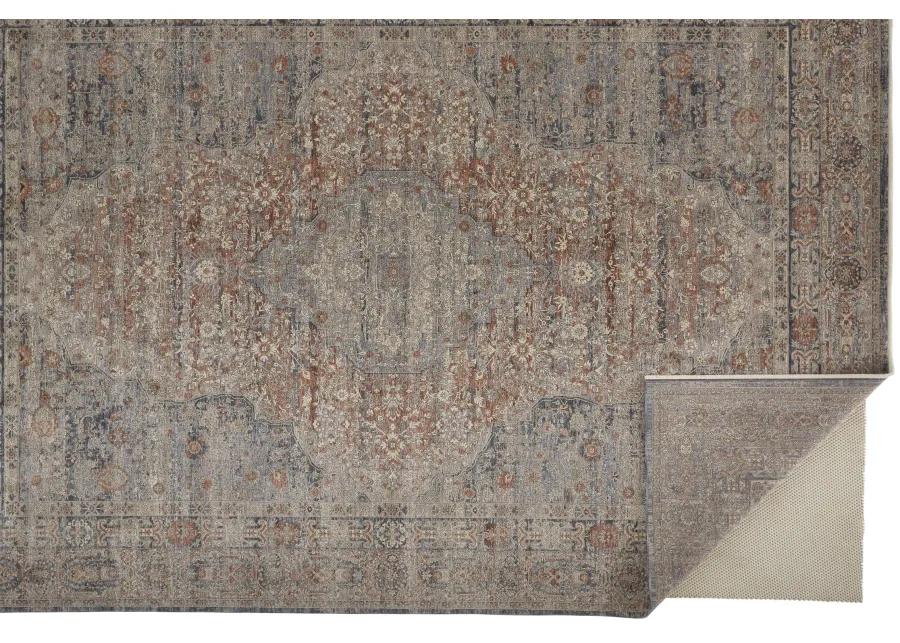 Marquette 3778F Gray/Ivory/Orange 6'7" x 9'10" Rug