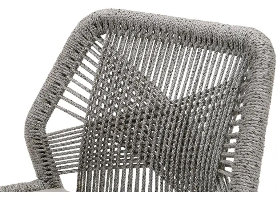 Loom Outdoor Counter Stool in Platinum