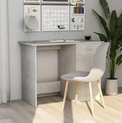 vidaXL Desk Concrete Gray 39.4"x19.7"x29.9" Chipboard, 801084