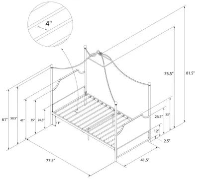 Monarch Hill Clementine Canopy Bed