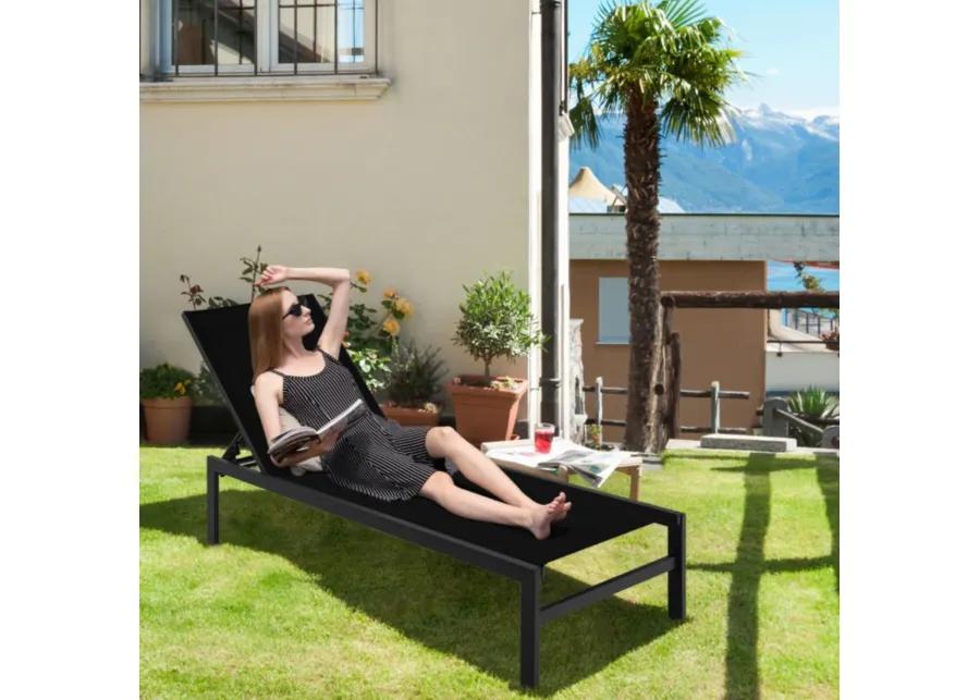 Chaise Lounge Chairs with Rustproof Aluminium Frame