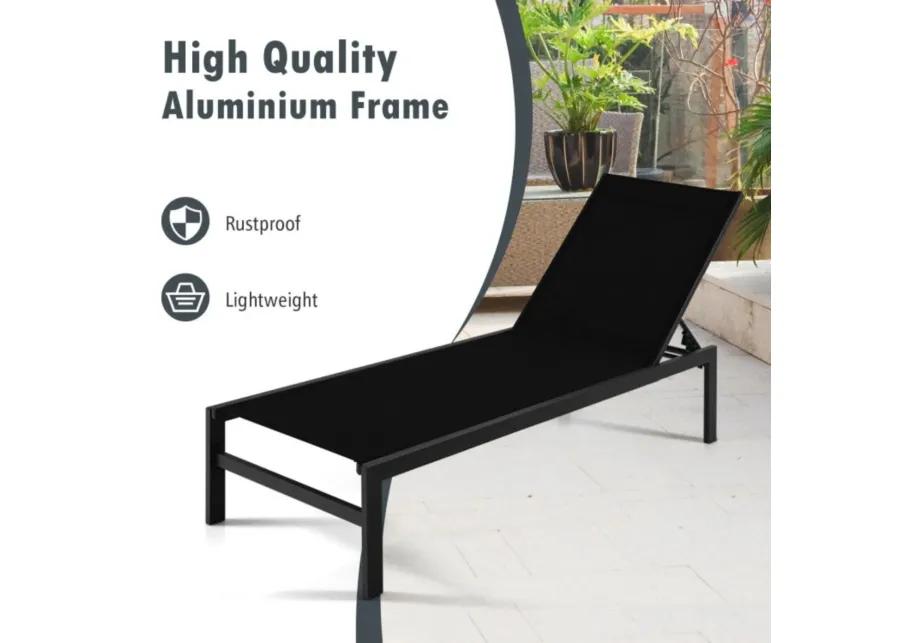 Chaise Lounge Chairs with Rustproof Aluminium Frame